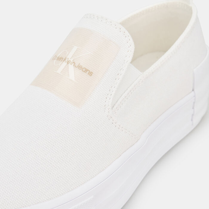 Calvin Klein Women's Bold Vulcanized Slip-On Shoes White Calvin Klein Women's Bold Vulcanized Slip-On Shoes White image number 4