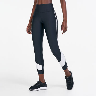 Under Armour Women's HeatGear® Armour Taped Ankle Leggings Black Under Armour Women's HeatGear® Armour Taped Ankle Leggings Black
