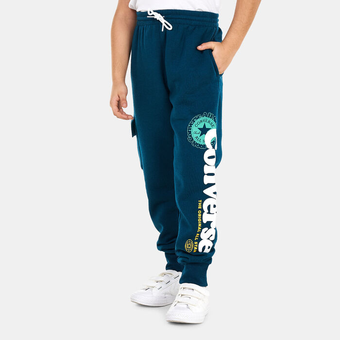 Converse Kids' Into The Wild Cargo Sweatpants Green image number 0