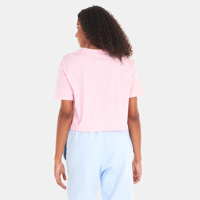 Nike Women's Sportswear Essential Cropped Logo T-Shirt Pink Nike Women's Sportswear Essential Cropped Logo T-Shirt Pink image number 1