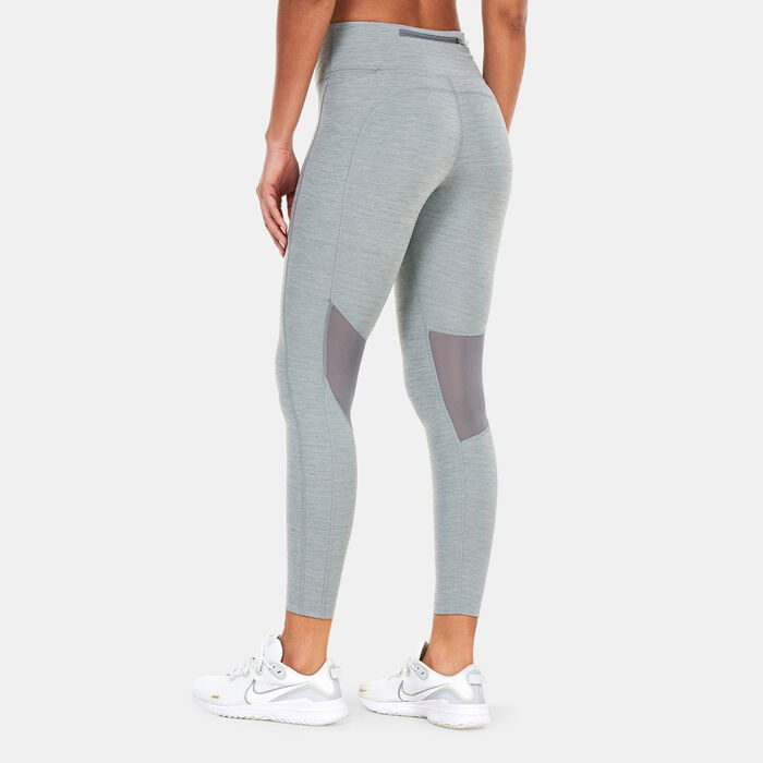 Nike Women's Epic Fast Mid-Rise Running Leggings Grey image number 1