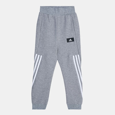 adidas Kids' Future Icons 3-Stripes Tapered Joggers Grey