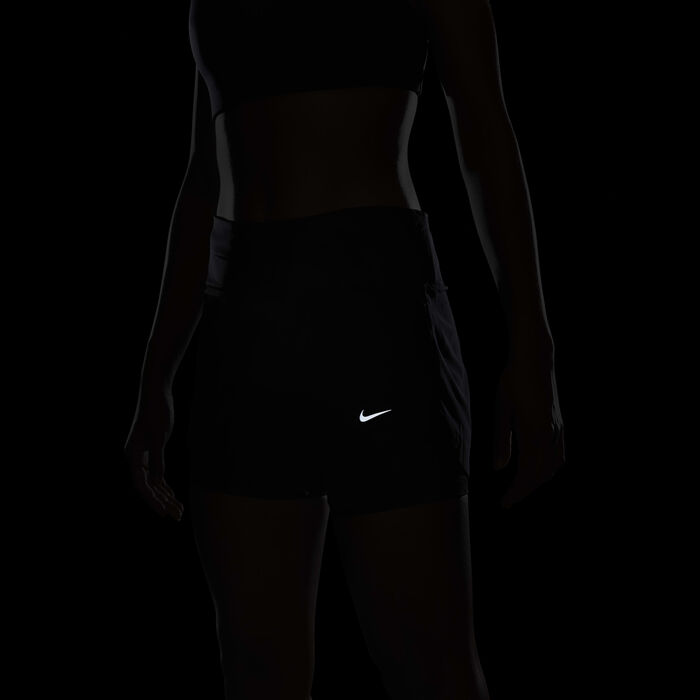Nike Women's Dri-FIT Swift Mid-Rise 2-in-1 Running Shorts Black Nike Women's Dri-FIT Swift Mid-Rise 2-in-1 Running Shorts Black image number 8