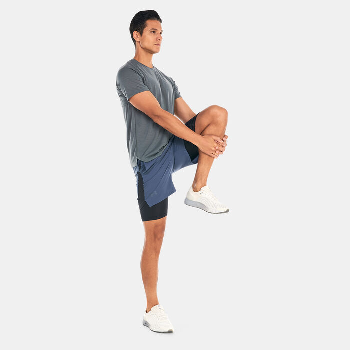 Under Armour Men's Launch Run 2-in-1 Shorts Grey Under Armour Men's Launch Run 2-in-1 Shorts Grey image number 2