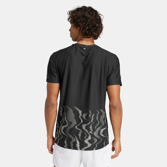 adidas Men's Ultimate UB Graphic Running T-Shirt Black adidas Men's Ultimate UB Graphic Running T-Shirt Black image number 1