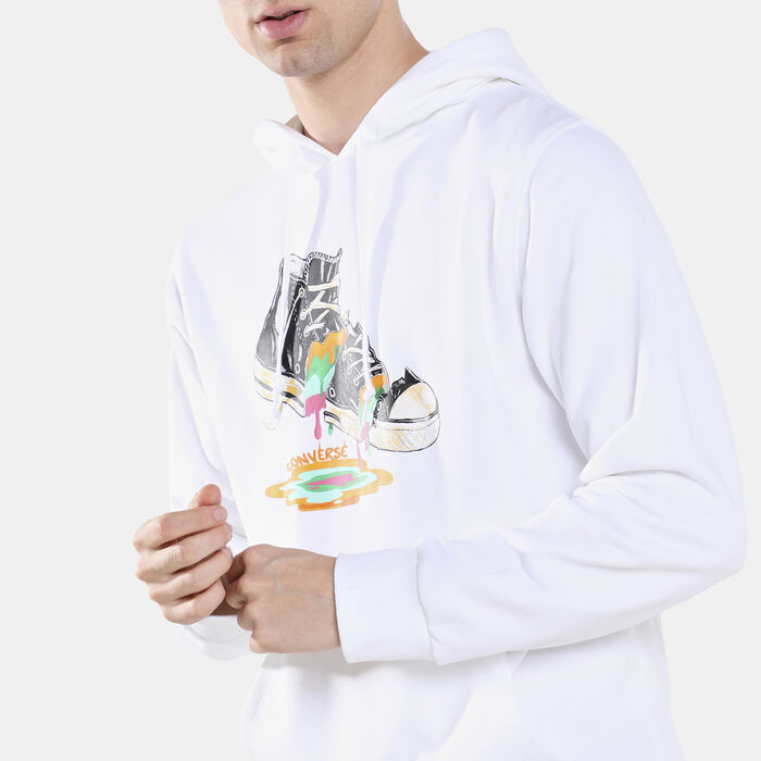 Converse Men's Melting Chuck Hoodie White Converse Men's Melting Chuck Hoodie White image number 3