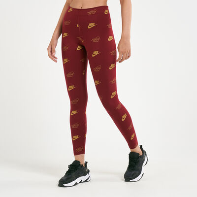 Nike Women's Sportwear Shine Leggings Red