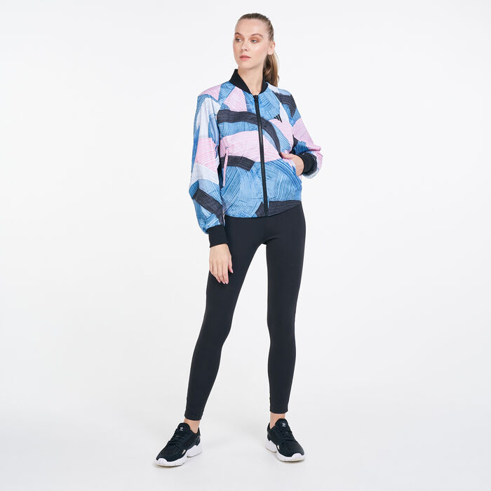 adidas Women's Sportswear X Nini Sum Graphic Bomber Jacket Multi adidas Women's Sportswear X Nini Sum Graphic Bomber Jacket Multi image number 2