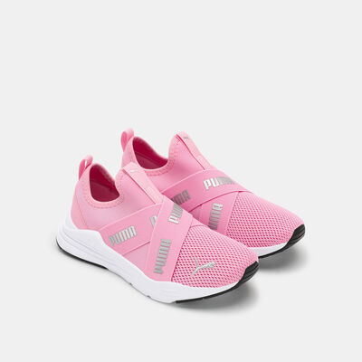 PUMA Kids' Wired Run Slip-On Shoe Pink