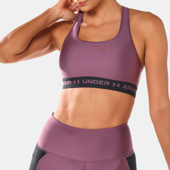 Under Armour Women's Armour Medium-Support Training Sports Bra Purple Under Armour Women's Armour Medium-Support Training Sports Bra Purple image number 3