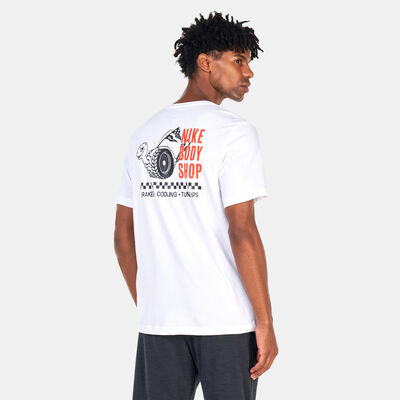 Nike Men's Body Shop Dri-FIT Fitness T-Shirt White Nike Men's Body Shop Dri-FIT Fitness T-Shirt White