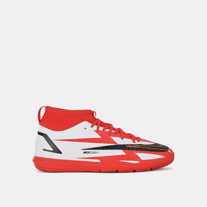 Nike Kids' Mercurial Jr. Superfly 8 Academy CR7 Indoor Court Football Shoe Red image number 0
