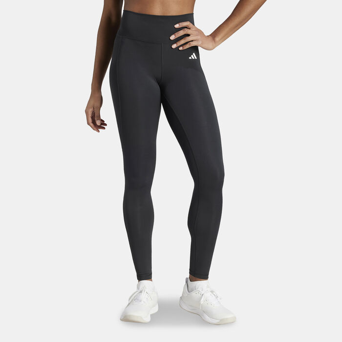 adidas Women's Optime Essentials Stay In Play Full-Length Training Leggings Black adidas Women's Optime Essentials Stay In Play Full-Length Training Leggings Black image number 0