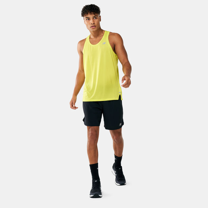 New Balance Men's Impact Run Tank Top yellow New Balance Men's Impact Run Tank Top yellow image number 2