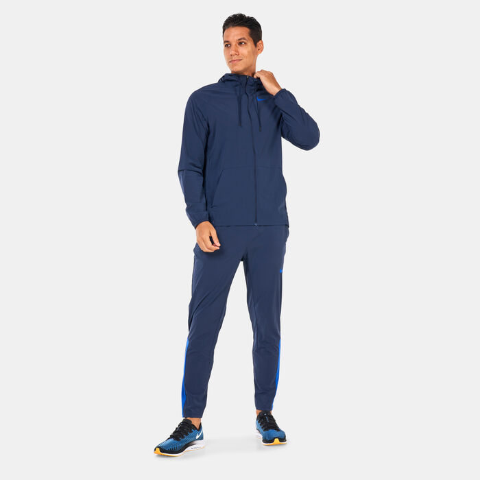 Nike Men's Pro Dri-FIT Flex Vent Max Full-Zip Hooded Training Jacket Blue Nike Men's Pro Dri-FIT Flex Vent Max Full-Zip Hooded Training Jacket Blue image number 2
