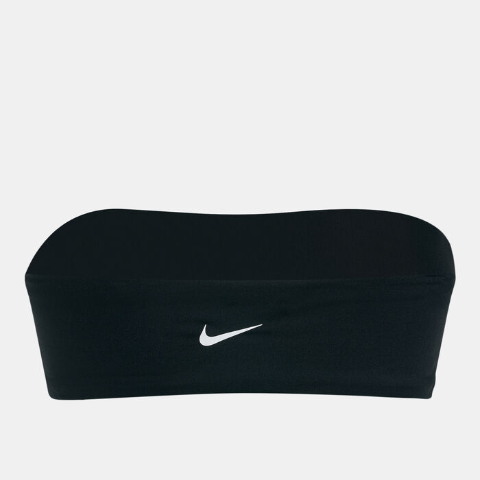 Nike Swim Women's Bandeau Swimming Bikini Top Black Nike Swim Women's Bandeau Swimming Bikini Top Black image number 1