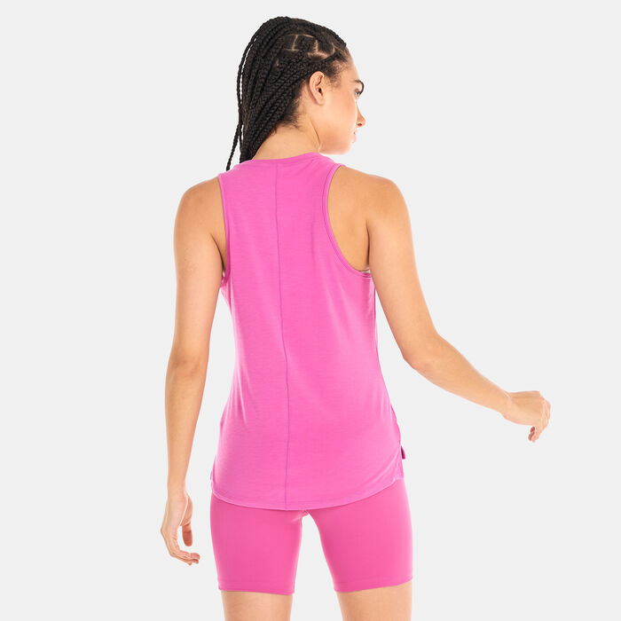 Nike Women's Dri-FIT One Luxe Tank Top Pink image number 1