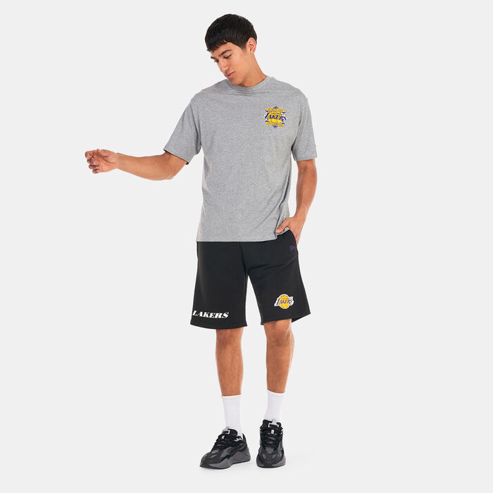 New Era Men's Los Angeles Lakers NBA Wordmark Shorts Black New Era Men's Los Angeles Lakers NBA Wordmark Shorts Black image number 2