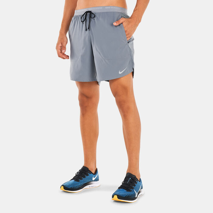 Nike Men's Stride Dri-FIT Running Shorts Grey image number 0