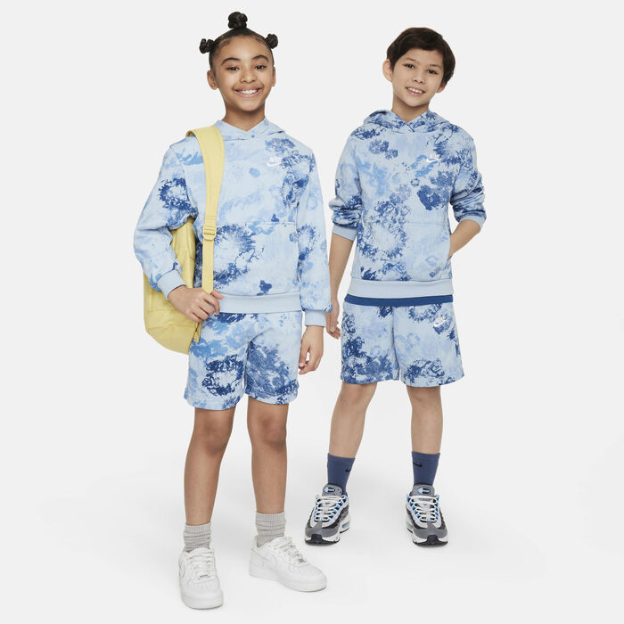 Nike Kids' Sportswear Club Fleece Hoodie Blue image number 5