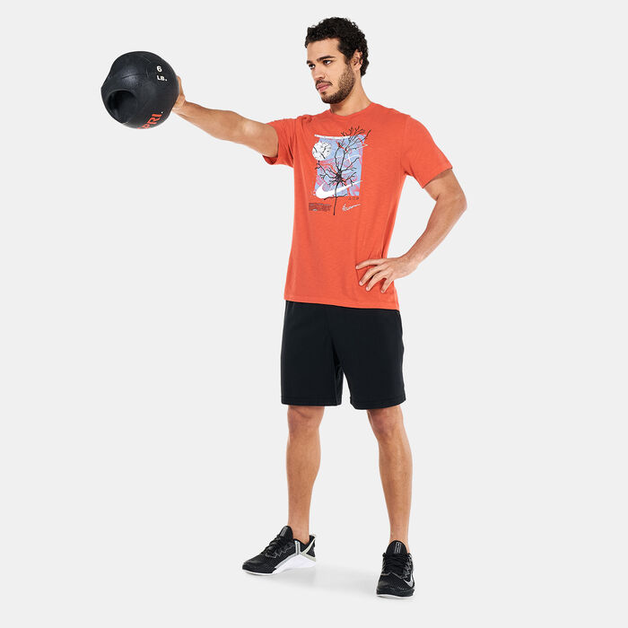 Nike Men's Dri-FIT Wild Clash T-Shirt Red Nike Men's Dri-FIT Wild Clash T-Shirt Red image number 2