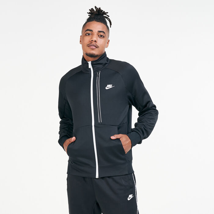 Nike Men's Sportswear N98 Tribute Track Jacket Black image number 0