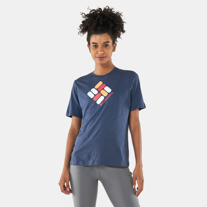 Columbia Women's Bluebird Day™ Relaxed T-Shirt Blue Columbia Women's Bluebird Day™ Relaxed T-Shirt Blue image number 0