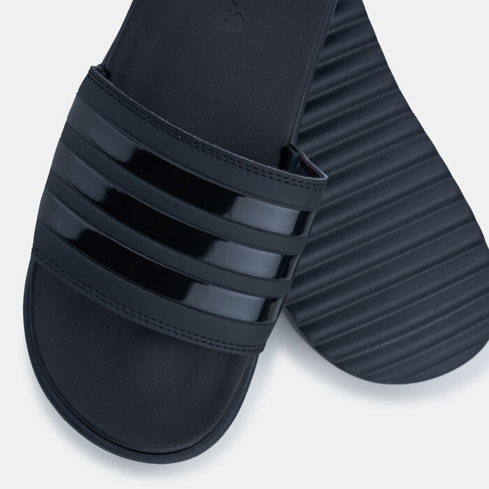 adidas Women's Adilette Platform Slides Black adidas Women's Adilette Platform Slides Black image number 2