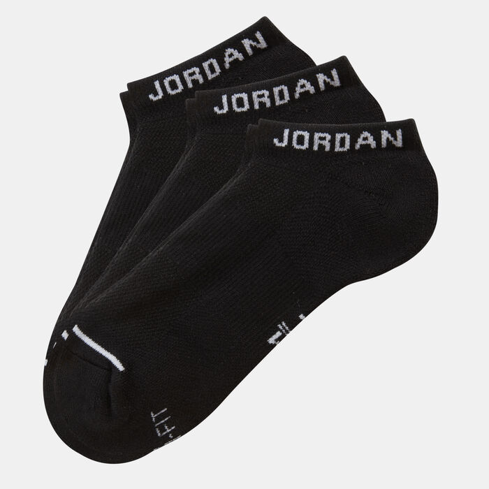 Jordan Jumpman No-Show 3 Pair Socks Black Jordan Jumpman No-Show 3 Pair Socks Black image number 0