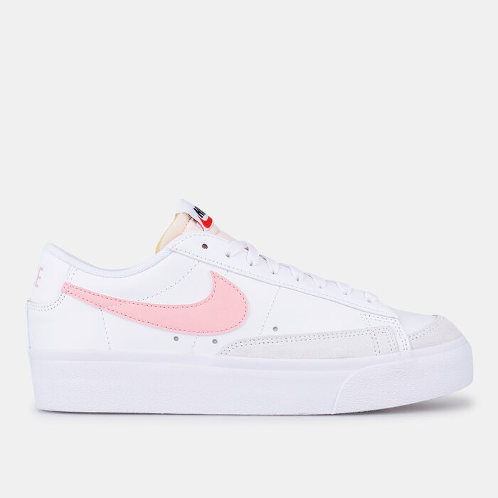 Nike Women's Blazer Low Platform Shoes White Nike Women's Blazer Low Platform Shoes White image number 0