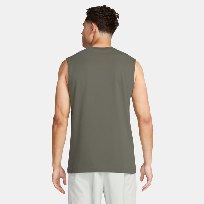 Nike Men's Dri-FIT Sleeveless Training T-Shirt Green Nike Men's Dri-FIT Sleeveless Training T-Shirt Green image number 1