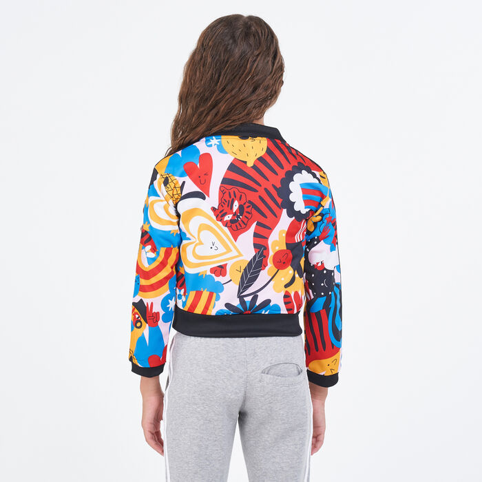 adidas Kids' Egle Cover Up Jacket Pink image number 1