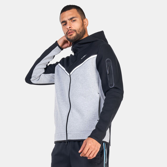 Nike Men's Sportswear Tech Full-Zip Hoodie Grey Nike Men's Sportswear Tech Full-Zip Hoodie Grey image number 0