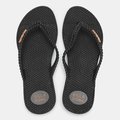 Billabong Women's Kick Back Solid Flip Flops White Billabong Women's Kick Back Solid Flip Flops White