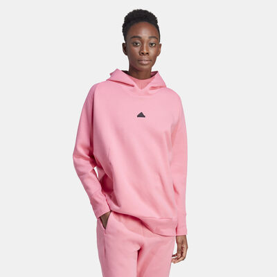 adidas Women's Z.N.E. Overhead Hoodie Pink adidas Women's Z.N.E. Overhead Hoodie Pink