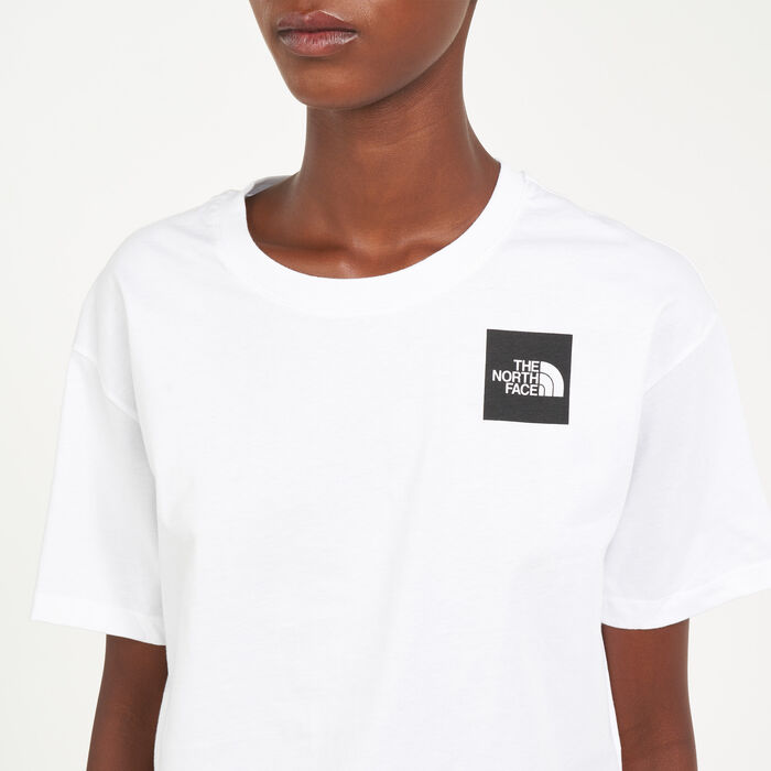 The North Face Women's Cropped Fine T-Shirt White The North Face Women's Cropped Fine T-Shirt White image number 3