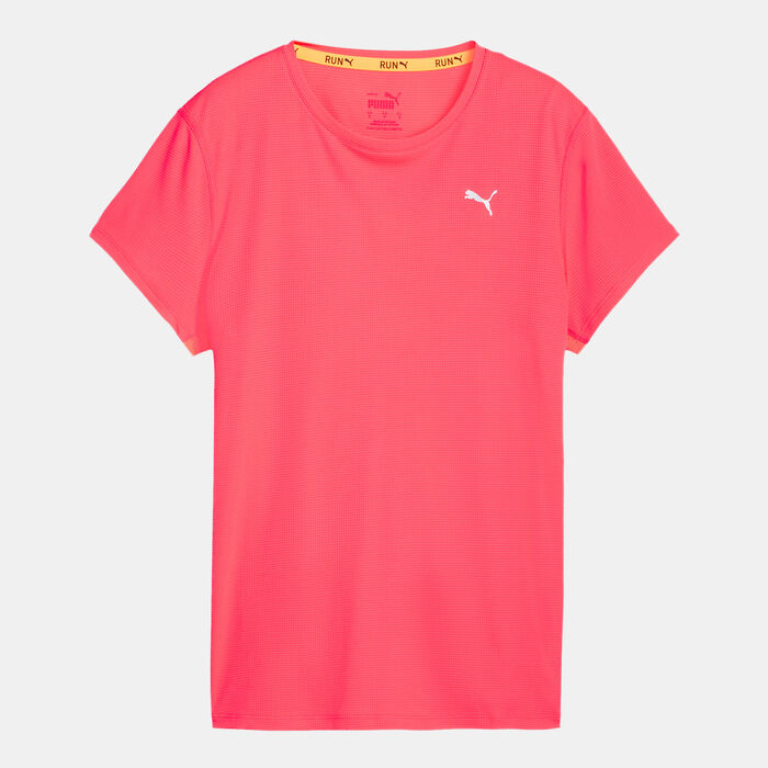 PUMA Women's Run Favourite T-Shirt Pink PUMA Women's Run Favourite T-Shirt Pink image number 0