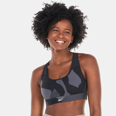 Reebok Women's Lux Racer Sports Bra Black
