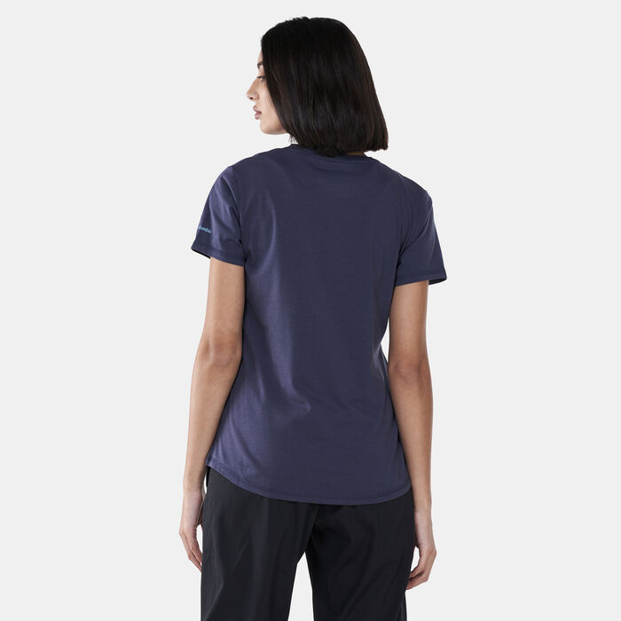 Columbia Women's Sun Trek™Graphic T-Shirt Blue Columbia Women's Sun Trek™Graphic T-Shirt Blue image number 1