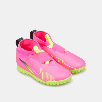 Nike Kids' Mercurial Superfly 9 Academy Turf Ground Football Shoes Pink