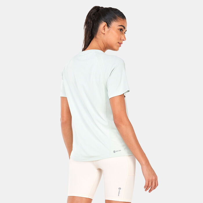adidas Women's HEAT.RDY Training T-Shirt Green adidas Women's HEAT.RDY Training T-Shirt Green image number 1