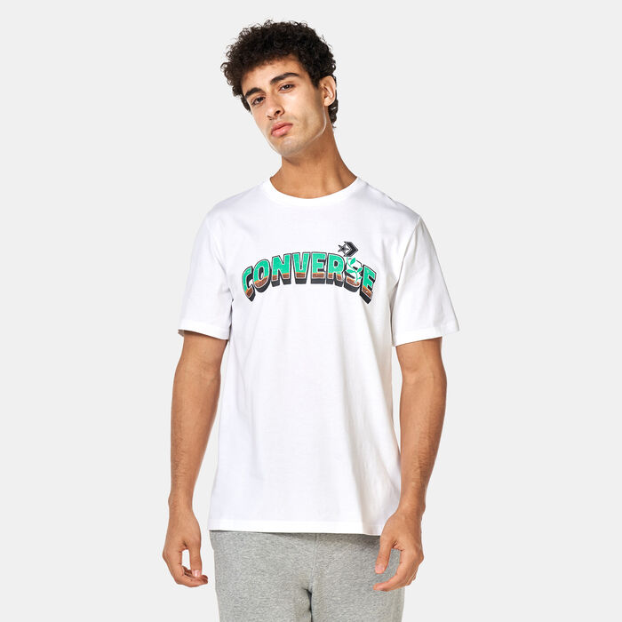 Converse Men's Star Chevron Plant T-Shirt White image number 0