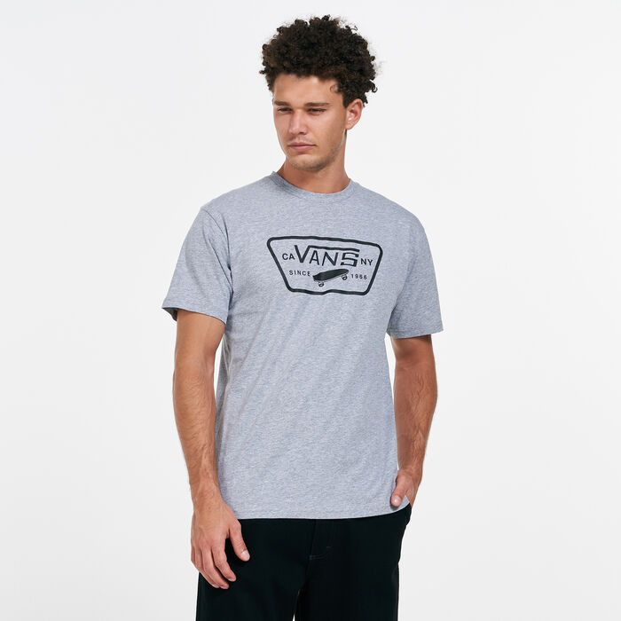 Vans Men's Full Patch T-Shirt Grey Vans Men's Full Patch T-Shirt Grey image number 0
