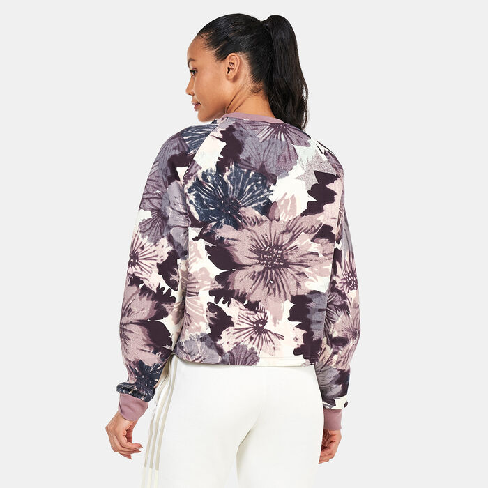 adidas Women's Allover Print Sweatshirt Multi image number 1