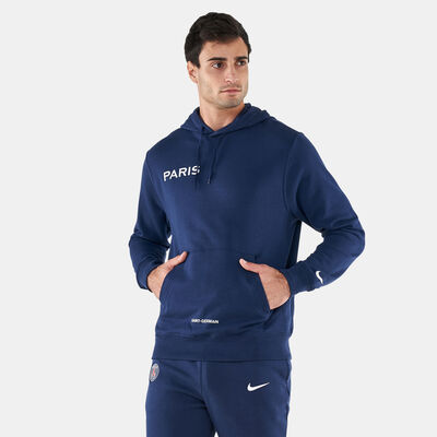 Nike Men's Paris Saint-Germain Fleece Hoodie Blue