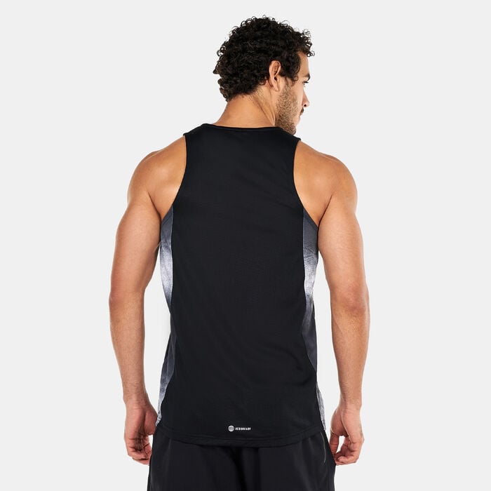adidas Men's AEROREADY HIIT Graphic Training Tank Top adidas Men's AEROREADY HIIT Graphic Training Tank Top image number 1