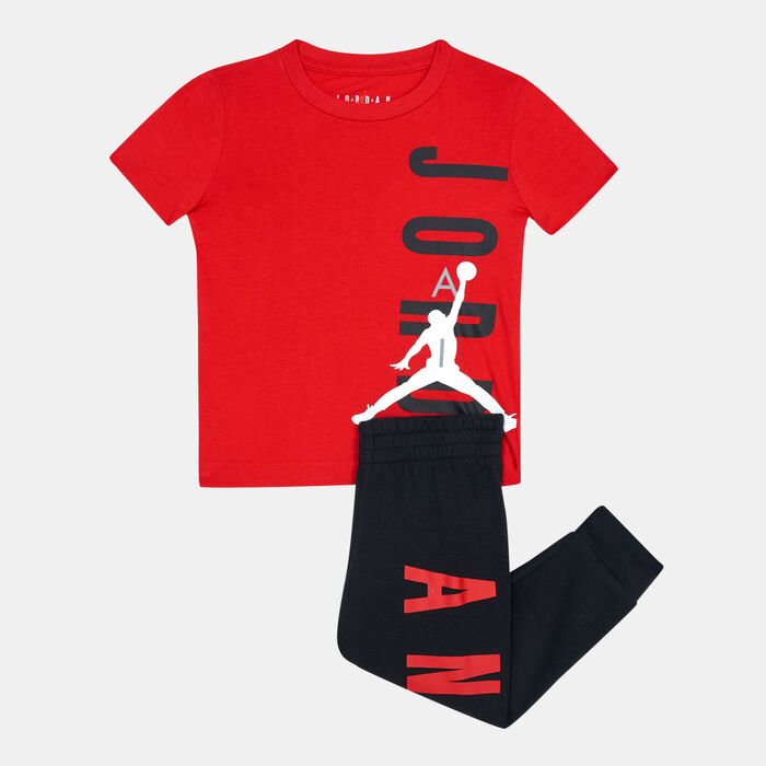 Jordan Kids' Line Up T-Shirt and Pant Set (Baby and Toddler) Black Jordan Kids' Line Up T-Shirt and Pant Set (Baby and Toddler) Black image number 0