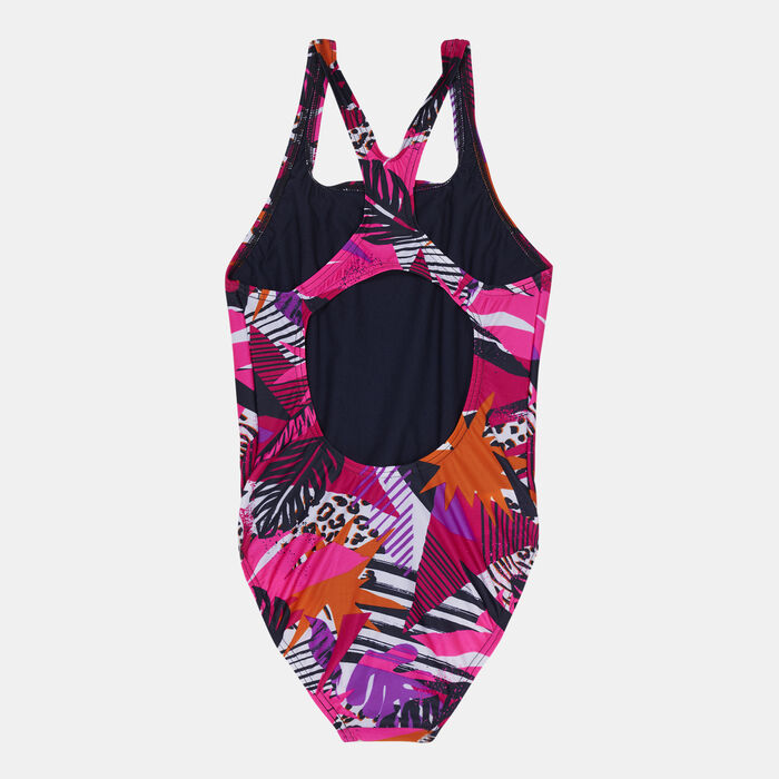 Speedo Kids' Allover Medalist One-Piece Swimsuit Multi Speedo Kids' Allover Medalist One-Piece Swimsuit Multi image number 1