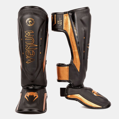 Venum Elite Evo Shinguards Black Venum Elite Evo Shinguards Black