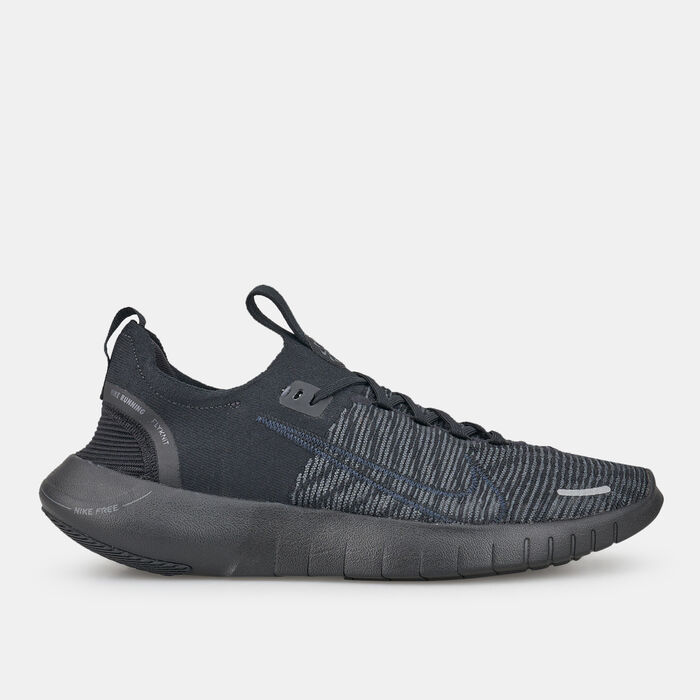 Nike Men's Free Run Flyknit Next Nature Road Running Shoes Black Nike Men's Free Run Flyknit Next Nature Road Running Shoes Black image number 0